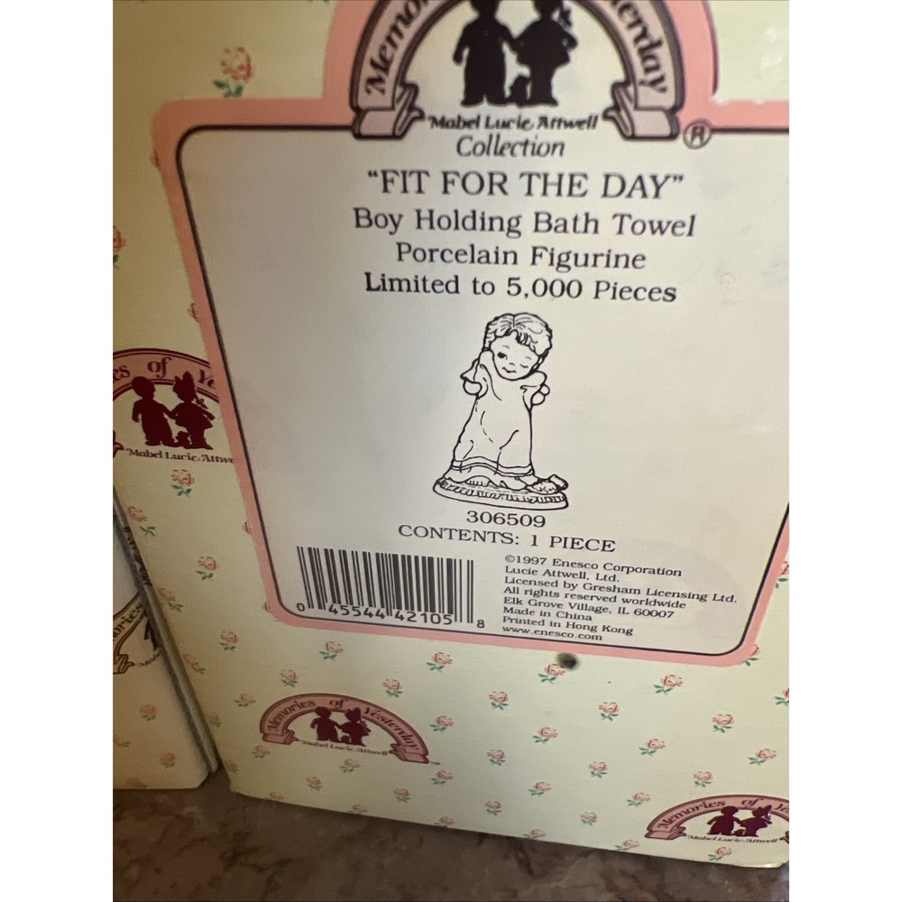 1997 ENESCO Memories of Yesterday FIT FOR THE DAY Figurine - Picture 3 of 3